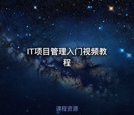 IT项目管理入门视频教程