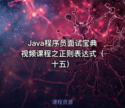 Java程序员面试宝典视频课程之正则表达式（十五）