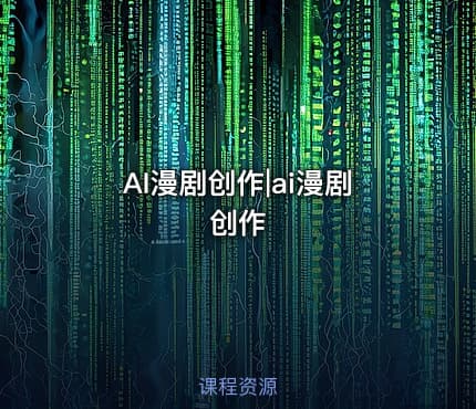 AI漫剧创作|ai漫剧创作
