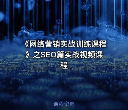《网络营销实战训练课程》之SEO篇实战视频课程