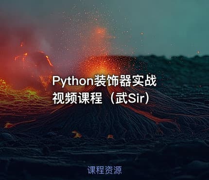 Python装饰器实战视频课程（武Sir）