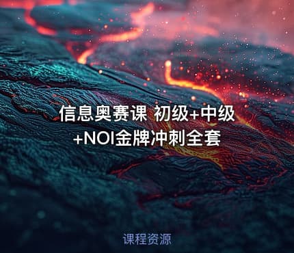 信息奥赛课 初级+中级+NOI金牌冲刺全套