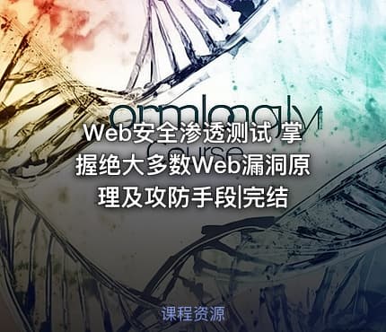Web安全渗透测试 掌握绝大多数Web漏洞原理及攻防手段|完结