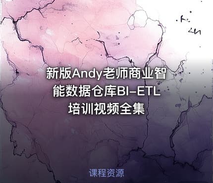 新版Andy老师商业智能数据仓库BI-ETL培训视频全集