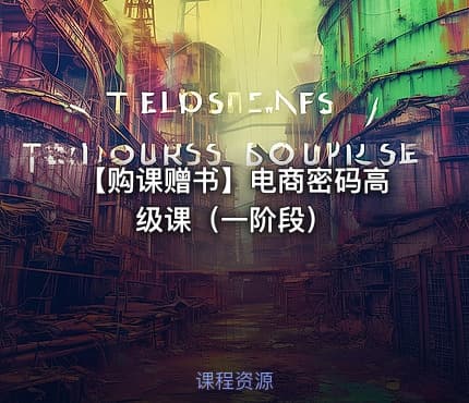 【购课赠书】电商密码高级课（一阶段）