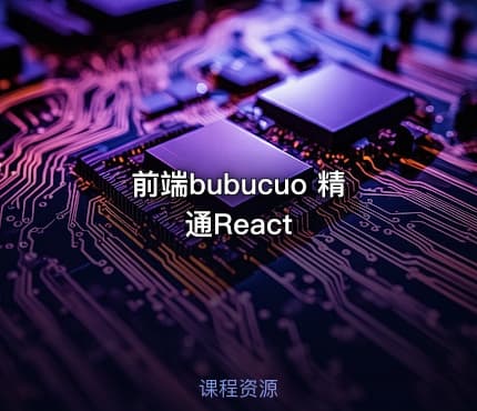 前端bubucuo 精通React