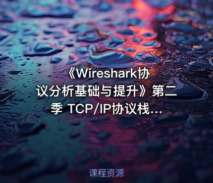 《Wireshark协议分析基础与提升》第二季 TCP/IP协议栈详解(上)