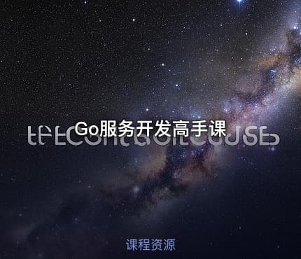 Go服务开发高手课