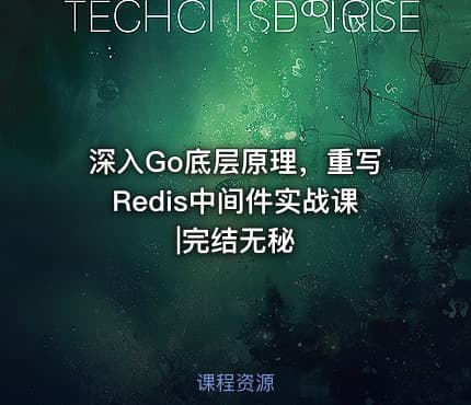 深入Go底层原理，重写Redis中间件实战课|完结无秘