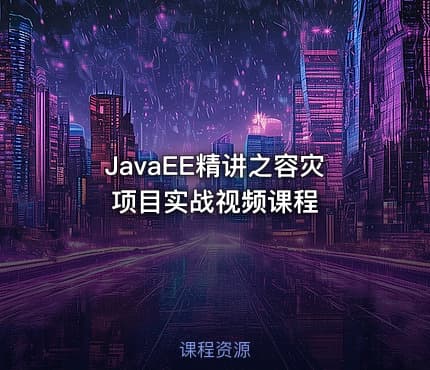 JavaEE精讲之容灾项目实战视频课程