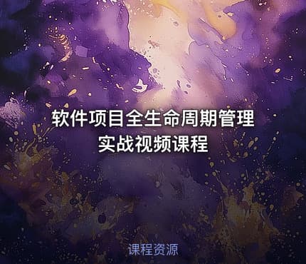 软件项目全生命周期管理实战视频课程