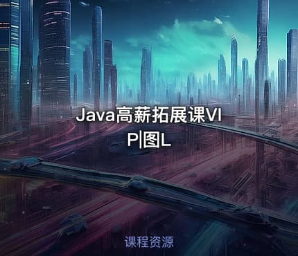 Java高薪拓展课VIP|图L