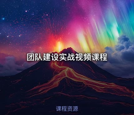 团队建设实战视频课程