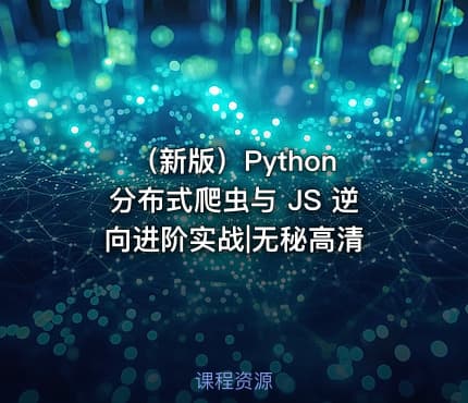 （新版）Python 分布式爬虫与 JS 逆向进阶实战|无秘高清