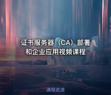 证书服务器（CA）部署和企业应用视频课程