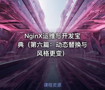 NginX运维与开发宝典（第六篇：动态替换与风格更变）