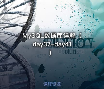 MySQL数据库详解（day37-day41）