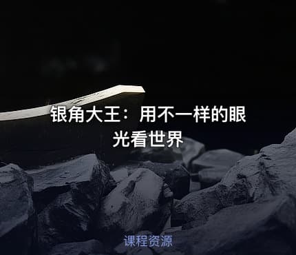 银角大王：用不一样的眼光看世界