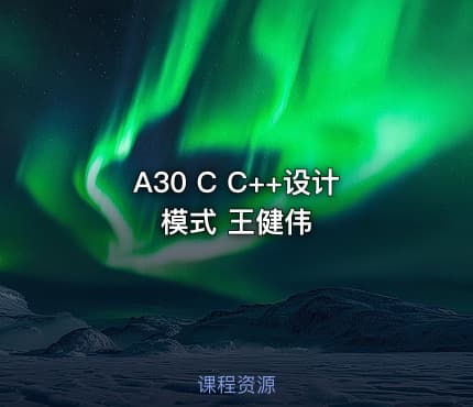 A30 C C++设计模式 王健伟