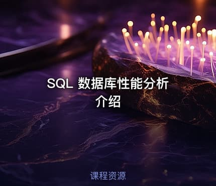 SQL 数据库性能分析介绍