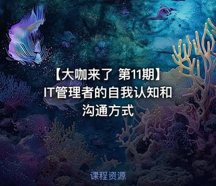 【大咖来了 第11期】IT管理者的自我认知和沟通方式