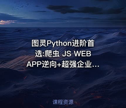 图灵Python进阶首选:爬虫 JS WEB APP逆向+超强企业级案例合辑