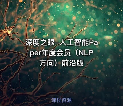 深度之眼-人工智能Paper年度会员（NLP方向）前沿版