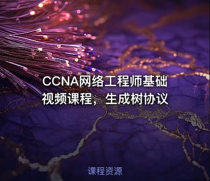 CCNA网络工程师基础视频课程，生成树协议