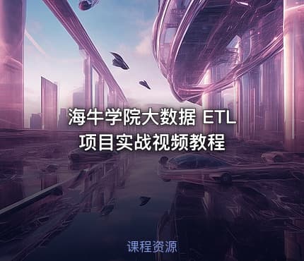 海牛学院大数据 ETL项目实战视频教程