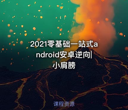 2021零基础一站式android安卓逆向|小肩膀