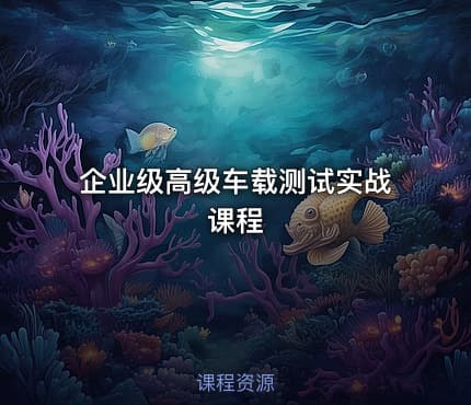 企业级高级车载测试实战课程
