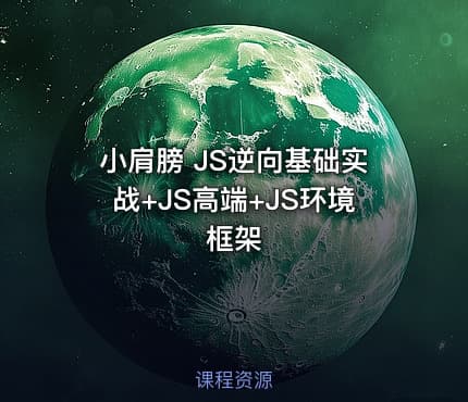 小肩膀 JS逆向基础实战+JS高端+JS环境框架