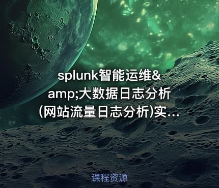 splunk智能运维&amp;大数据日志分析(网站流量日志分析)实战视频教程