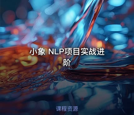 小象 NLP项目实战进阶