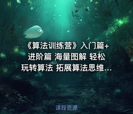 《算法训练营》入门篇+进阶篇 海量图解 轻松玩转算法 拓展算法思维 挑战大厂offer