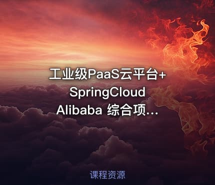 工业级PaaS云平台+SpringCloudAlibaba 综合项目实战 小滴价值1500