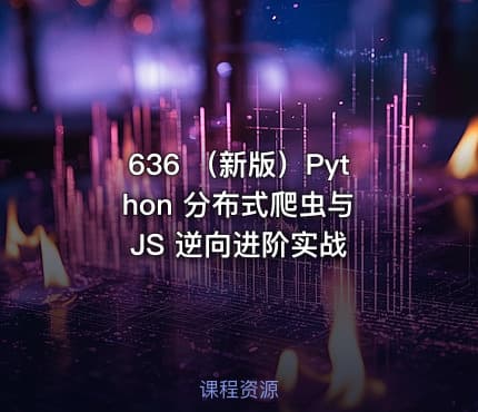 636 (新版)Python 分布式爬虫与 JS 逆向进阶实战